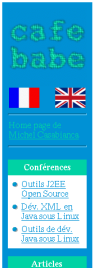 Menu du site